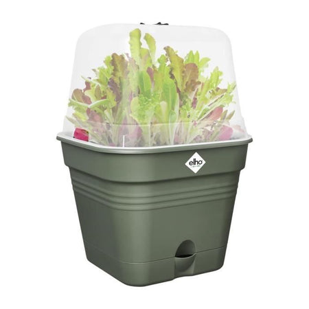 ELHO Green Basics Vaso da coltivazione quadrato -  35 - Plastica - 14 l - Verde