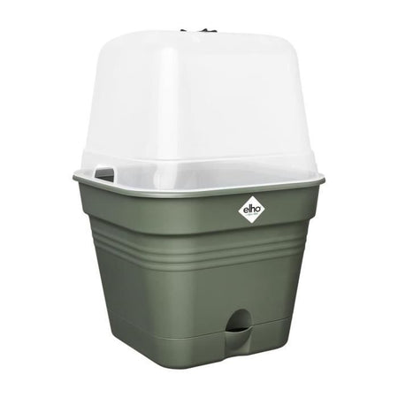 ELHO Green Basics Vaso da coltivazione quadrato -  35 - Plastica - 14 l - Verde