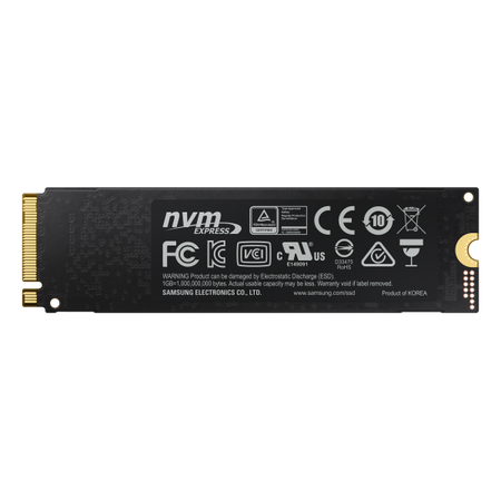 Hard disk SSD Samsung SSD EVO 970 Evo Plus NVMe M.2 - 250 Gb - Slot M.2 - Stato Solido - Lettura 3.500 MB/S, Scrittura 2.300 MB/S