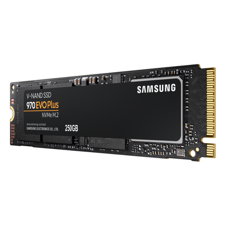 Hard disk SSD Samsung SSD EVO 970 Evo Plus NVMe M.2 - 250 Gb - Slot M.2 - Stato Solido - Lettura 3.500 MB/S, Scrittura 2.300 MB/S