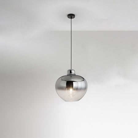 Lampadario Alluminio Contemporaneo Bowl Trasparente 1 Luce E27