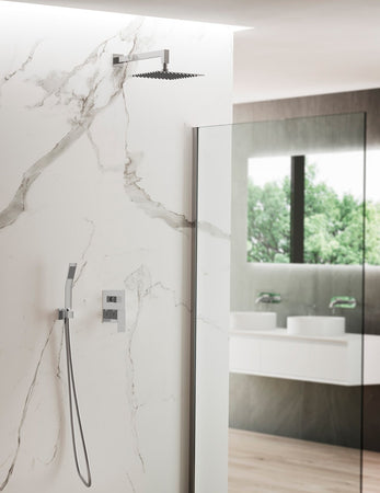 Set doccia incasso Soffione 20x20, Miscelatore, Doccetta | Novara