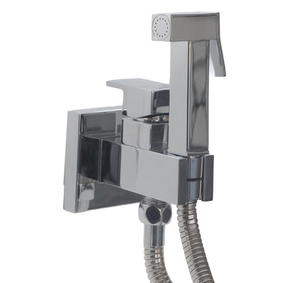 Idroscopino con miscelatore integrato, doccino in ottone cromato | Kubik