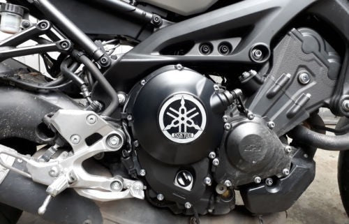 ADESIVO in RESINA 3D ARGENTO PROTEZIONE CARTER XSR900 VARIATORE YAMAHA XSR 900