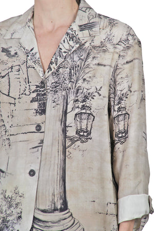 SOUVENIR Souvenir - Camicia - 451253 - Latte/Nero da donna