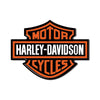 ADESIVO in RESINA 3D STEMMA LOGO per SERBATOIO MOTO HARLEY DAVIDSON CUSTOM 95x70