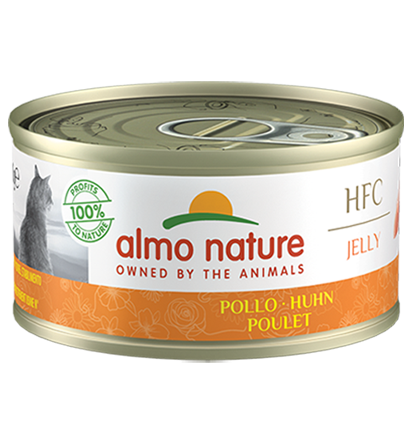 Almo Nature Scatoletta HFC Jelly gusto Pollo per Gatti Adulti 70gr