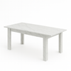 Tavolo Gliese con gambe e piano in MDF, design moderno, per arredo interno 137/185 x 90 h 76 cm