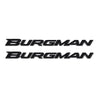 Adesivi 3D scritte Burgman scooter compatibili con Suzuki Burgman 250-400-650