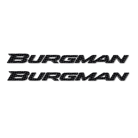 Adesivi 3D scritte Burgman scooter compatibili con Suzuki Burgman 250-400-650