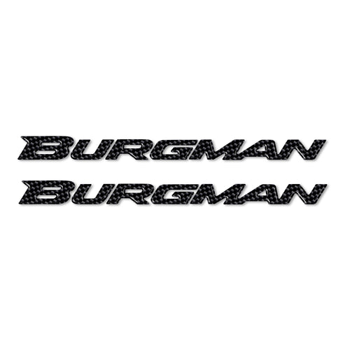 Adesivi 3D scritte Burgman scooter compatibili con Suzuki Burgman 250-400-650