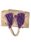 DELLE Borsa Donna art02_viola Paglia da donna