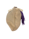 DELLE Borsa Donna art02_viola Paglia da donna