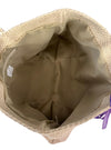 DELLE Borsa Donna art02_viola Paglia da donna