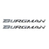 Adesivi 3D scritte Burgman scooter compatibili con Suzuki Burgman 250-400-650