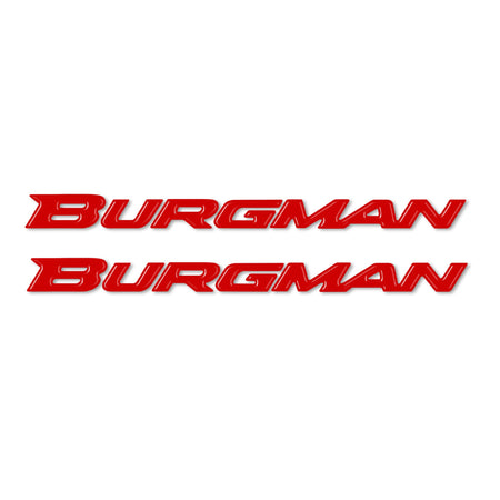 Adesivi 3D scritte Burgman scooter compatibili con Suzuki Burgman 250-400-650