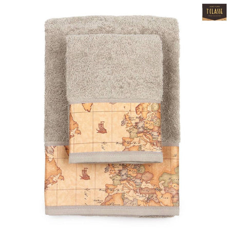 Asciugamani Alviero Martini 1A Classe Geo Classic: Viso + Bidet, Puro Cotone, Icona di Stile