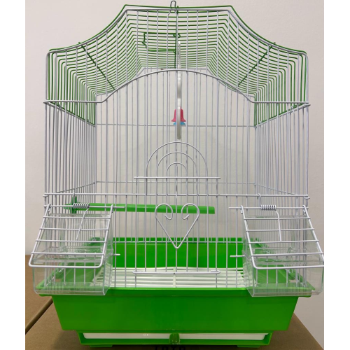 Gabbia Per Uccelli In Metallo A112 Cm 28X38X21 - Verde