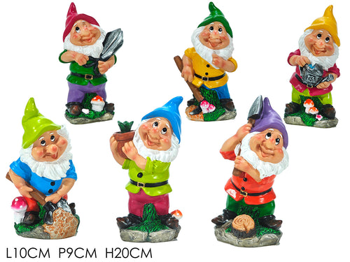 Decorazione Gnomo H20cm 6 Assortimenti