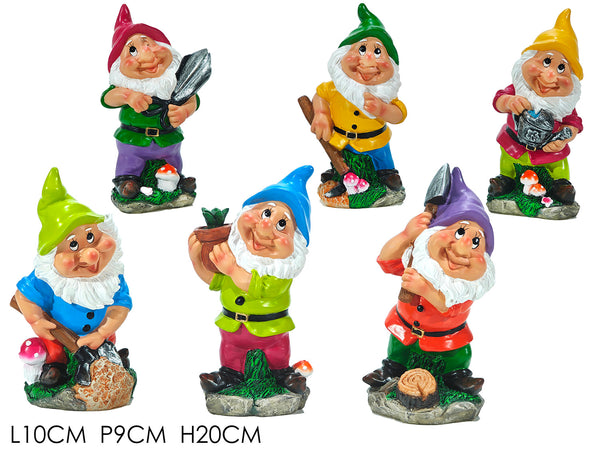 Decorazione Gnomo H20cm 6 Assortimenti