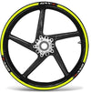 KIT STRISCE ADESIVE compatibili per CERCHI MOTO GSX-R SUZUKI GSXR - GIALLO FLUO