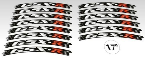 KIT STRISCE ADESIVE compatibili per CERCHI MOTO GSX-R SUZUKI GSXR - GIALLO FLUO