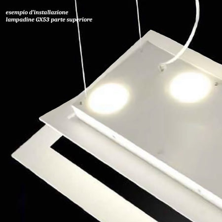 Lampadario moderna Illuminando SKY SPSKY50 LED metallo sospensione biemissione