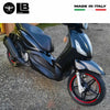 KIT STRISCE ADESIVE CERCHI compatibili per SCOOTER PIAGGIO BEVERLY Rosse-Bianche