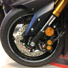 STRISCE ADESIVE per CERCHI compatibili per YAMAHA scooter TMAX 2008-2023 ARGENTO