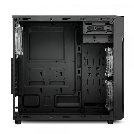 SHARKOON CASE VG6-W RGB, ATX, 2XUSB2, 2XUSB3, 6 SLOTS, 2X120 LED FRONT 1X120 REAR, WINDOW ACRILIC, RGB COLOR