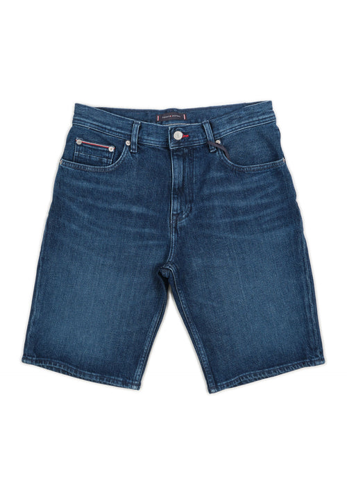 Tommy Hilfiger - Bermuda Jeans 5 Tasche Lavaggio Scuro MW0MW35176 1BL da uomo