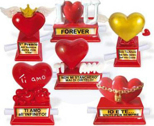 6695 Cuori in Resina Con Pergamena Modelli Assortiti Gadget per Adulti Salute e cura della persona/Erotismo e contraccezione/Sex toys/Gadget per addio al nubilato e al celibato Kondorama - Martinsicuro, Commerciovirtuoso.it