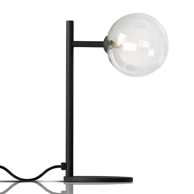 Abat-jour moderna Illuminando BOLLE LU 1 NR G9 LED metallo vetro sfera lampada tavolo