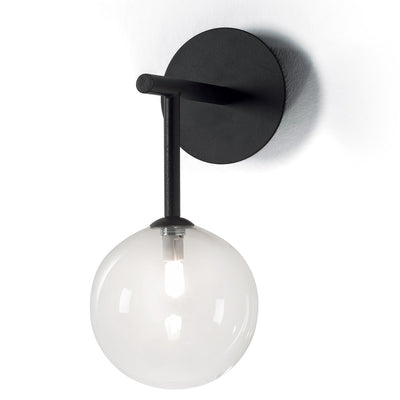 Applique moderno Illuminando BOLLE AP 1 NR TR G9 LED metallo vetro sfera lampada parete