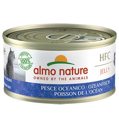 Almo Nature Scatoletta HFC Jelly gusto Pesce Oceanico per Gatti Adulti 70gr