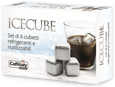 IceCube, 6 Cubetti Refrigeranti in Acciaio per Bevande