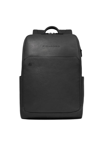 PIQUADRO Zaino in pelle porta PC 15,6'' con fast check Uomo piquadro ca6503b3-n Nero da uomo