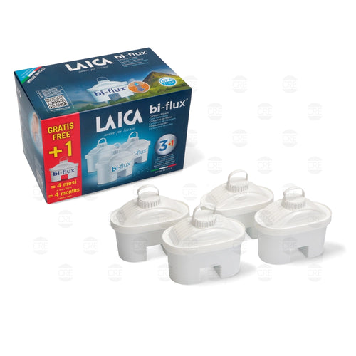 Cartuccia Filtrante Laica Bi-Flux Promo x4 Pz. per Caraffa Filtrante Acqua Potabile