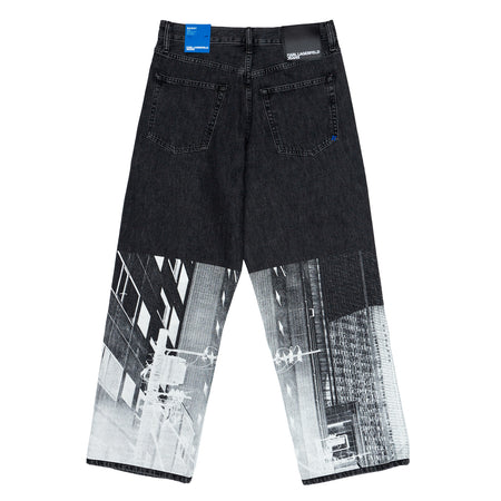 KARL LAGERFELD Jeans Uomo Karl Lagerfeld Baggy Print Denim da uomo