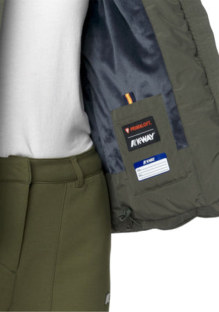 K-Way LIL SOFT TOUCH MARMOTTA Donna k-way k71324w-al7 Verde da donna