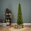 Albero di natale Slim Pencil Pine con Led in PVC Altissima qualità