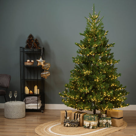 Albero di natale "Alba" con Led  in PE Effetto Real Touch + PVC Altissima qualità