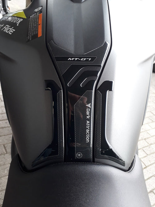 ADESIVO SERBATOIO in RESINA gel 3D compatibile per MOTO YAMAHA MT-07 2018-2020