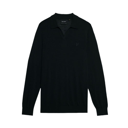 LYLE & SCOTT Maglione Lyle & Scott Tonal Eagle Merino Collared da uomo