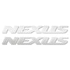 2 ADESIVI-STICKERS in RESINA 3D SCRITTA NEXUS compatibili per SCOOTER GILERA