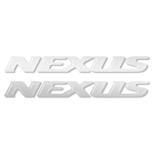 2 ADESIVI-STICKERS in RESINA 3D SCRITTA NEXUS compatibili per SCOOTER GILERA