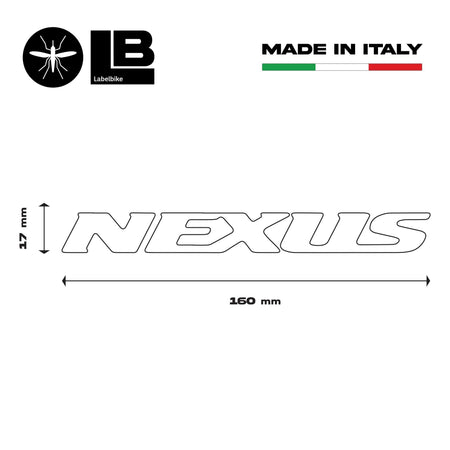 2 ADESIVI-STICKERS in RESINA 3D SCRITTA NEXUS compatibili per SCOOTER GILERA