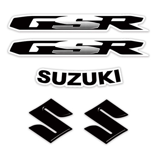 KIT ADESIVI/STICKERS scritte CODA E SERBATOIO compatibili per MOTO SUZUKI GSR