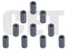 10xPaper Pickup Roller Tire B412,B432,B512,ES413244483601