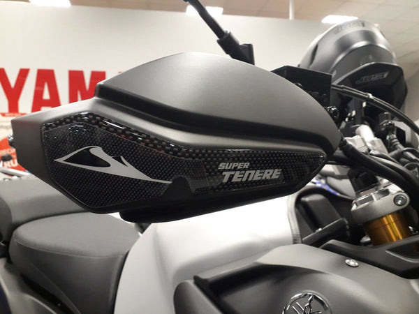 2 ADESIVI in RESINA GEL 3D per PARAMANI compatibili per MOTO Yamaha SUPER TENERE